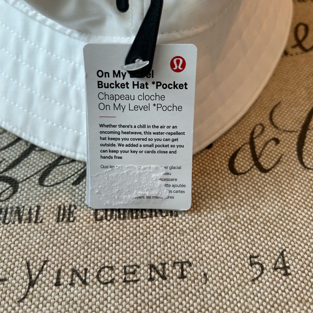 Lululemon Athletica White Bucket Hat - Picture 3 of 5